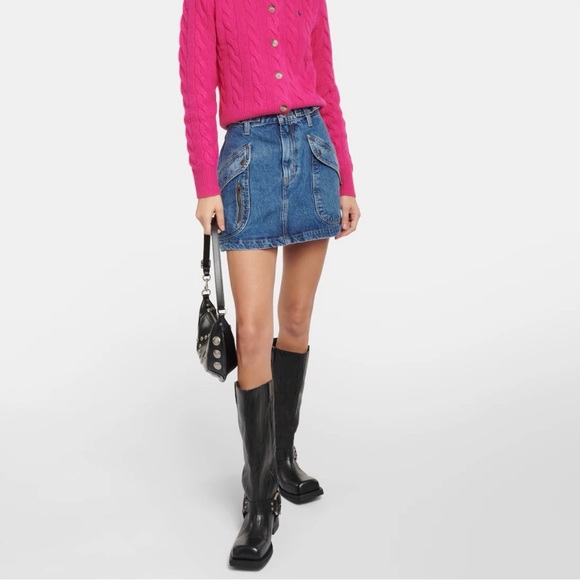 Re/Done Blue Denim Mini Skirt - Picture 2 of 8